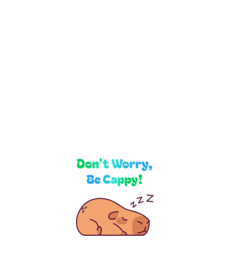 Don't Worry Capybara minta világos rózsaszín pólón