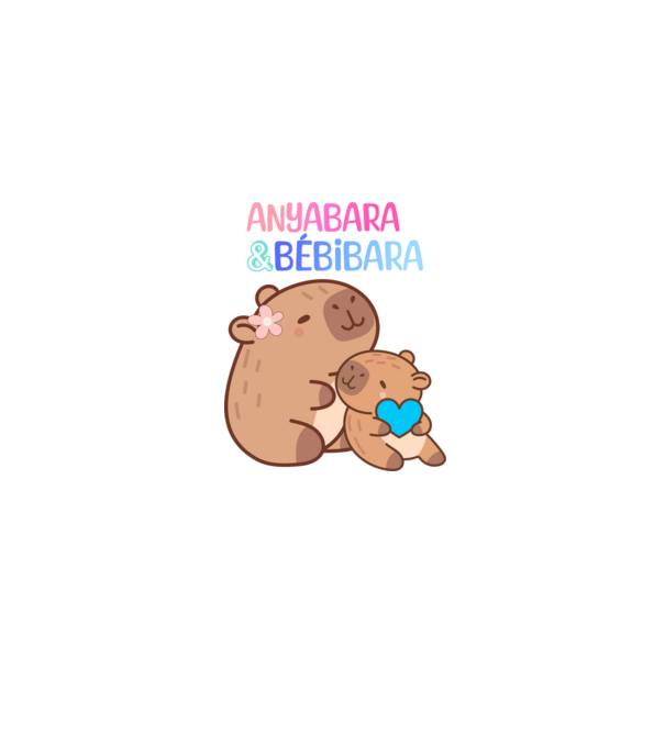 Anya-fia Kapibara minta homokszín pólón