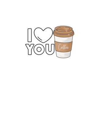 ILOVE COFFEE minta fehér pólón