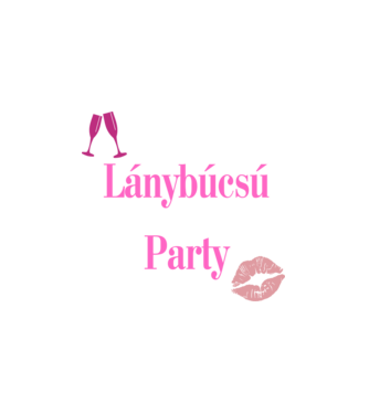 Lánybúcsú Party minta fehér pólón