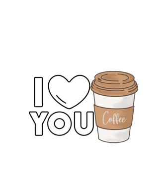 ILOVE COFFEE minta fehér pólón