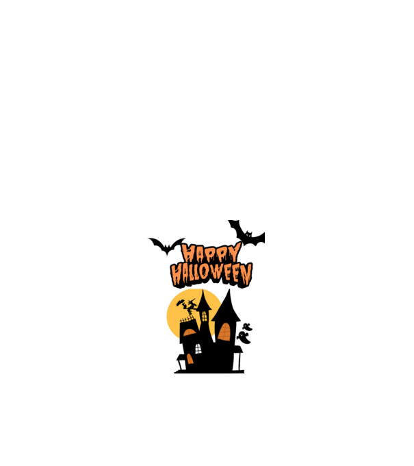 Happy Halloween minta fehér pólón