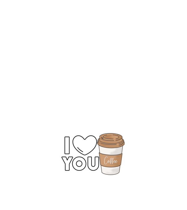ILOVE COFFEE minta fehér pólón
