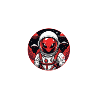 Alien-astronaut (wednesday) minta fekete pólón