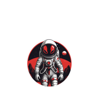 Alien-astronaut (tuesday) minta fekete pólón