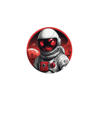 Alien-astronaut (monday) minta fekete pólón
