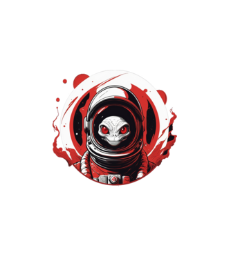 Alien-astronaut (friday) minta fehér pólón