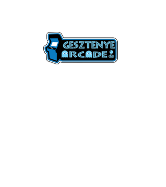 Gesztenye Arcade minta fekete pólón