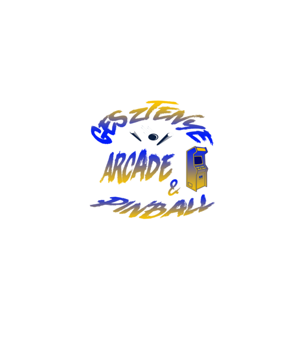 Gesztenye Arcade & Pinball 3 minta fekete pólón