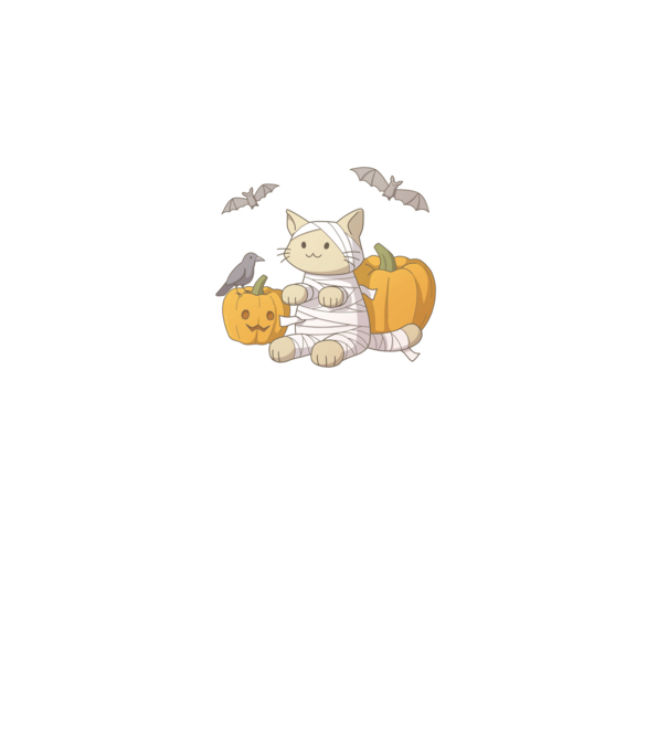 Múmiau fehér minta fekete pólón