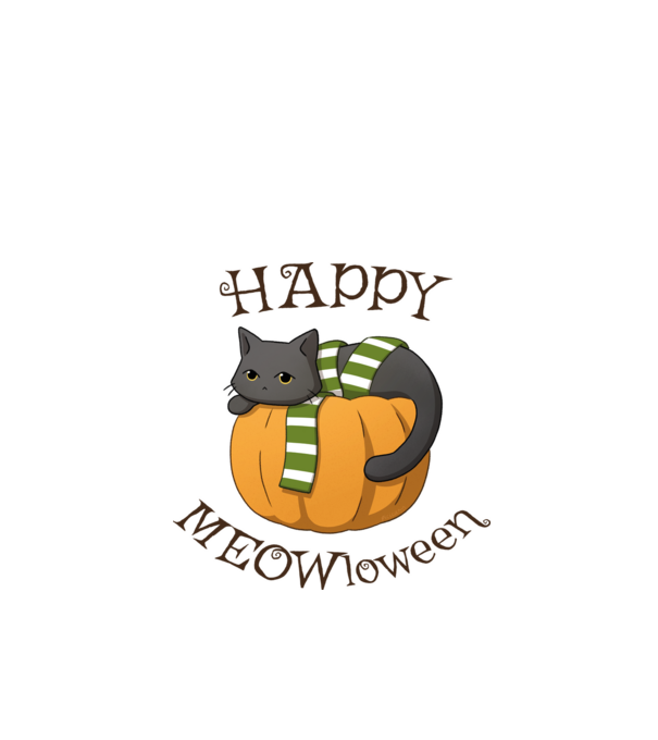 HAPPY MEOWloween minta almazöld pólón