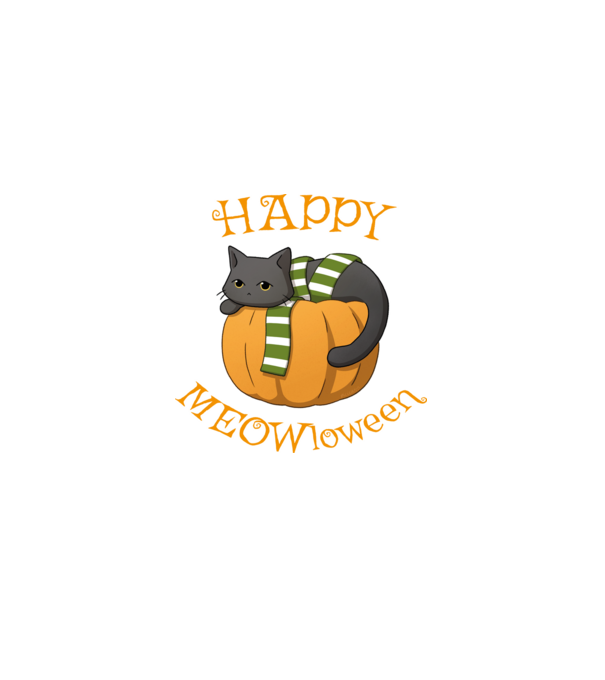 HAPPY MEOWloween minta szürke pólón