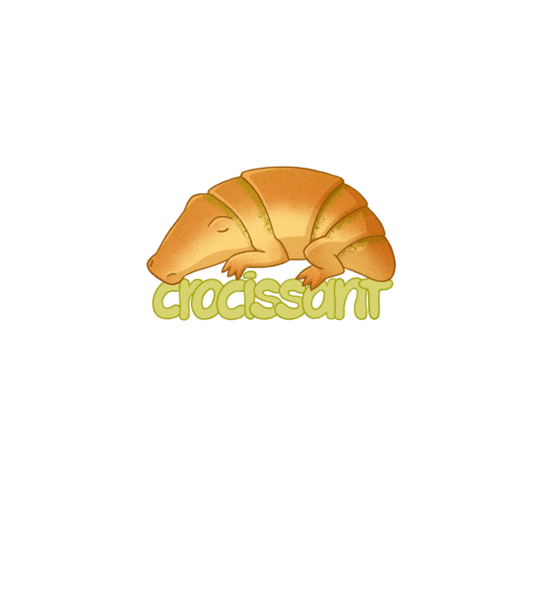 Crocissant minta fehér pólón