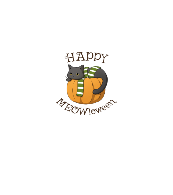 HAPPY MEOWloween minta fehér/piros pólón