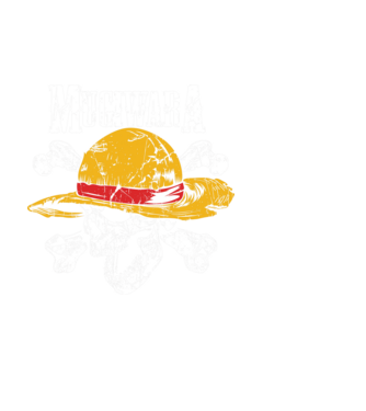 One Piece koponya minta fehér pólón