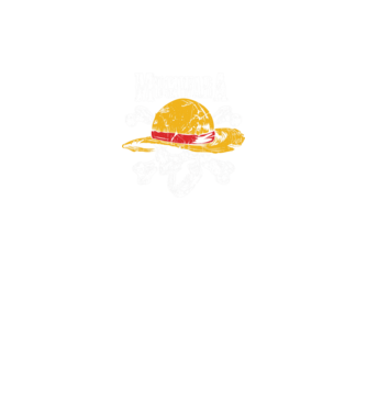 One Piece koponya minta fekete pólón