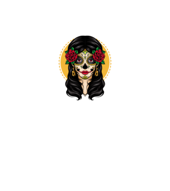 La Catrina 3 minta fekete pólón