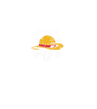 One Piece koponya minta fekete pólón