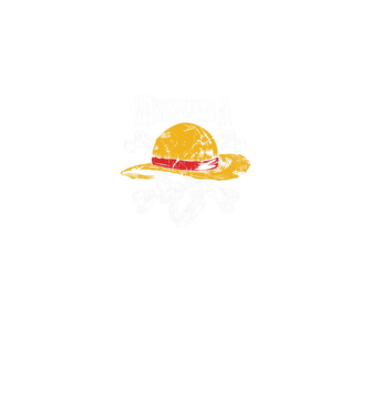 One Piece koponya minta fekete pólón