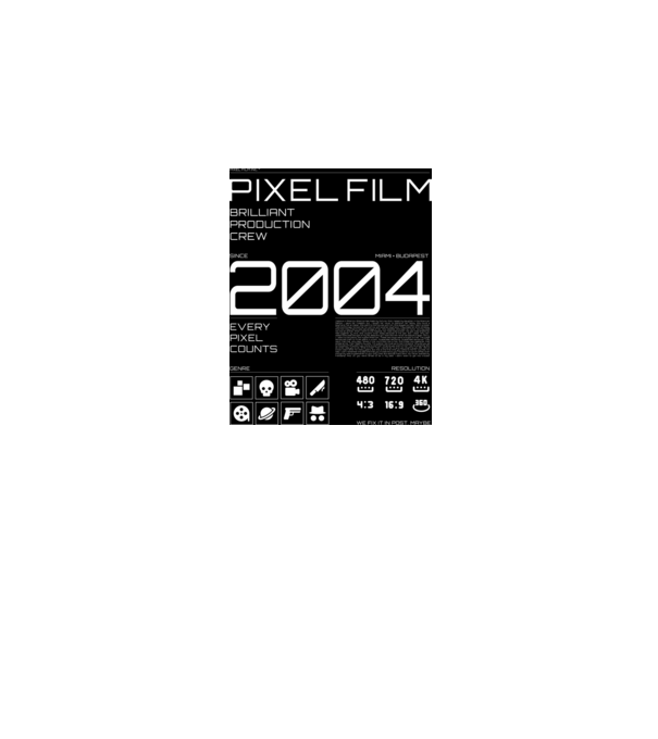 PIXEL DESIGN 01 minta fekete pólón