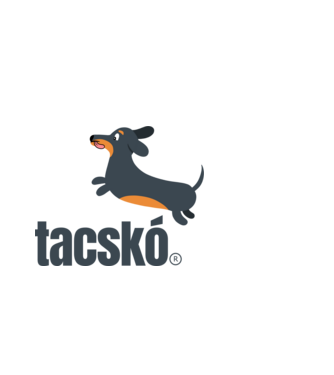 Tacskó puma paródia minta fekete pólón