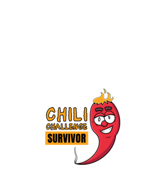 Chilli Challenge Survivor minta fehér pólón