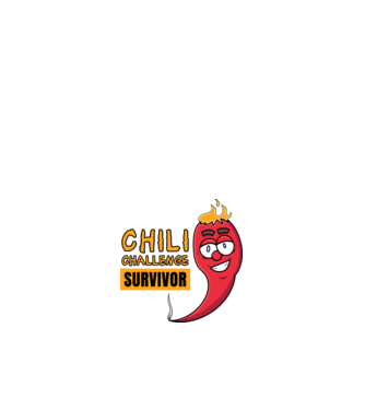Chilli Challenge Survivor minta fehér pólón