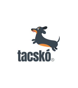 Tacskó puma paródia minta fehér pólón