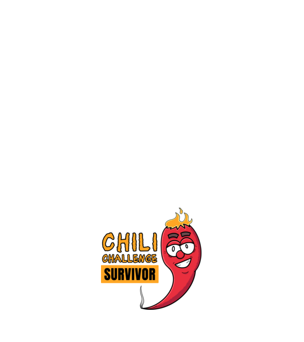 Chilli Challenge Survivor minta fehér pólón