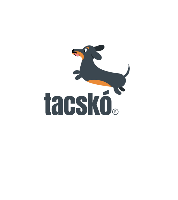 Tacskó puma paródia minta szürke pólón
