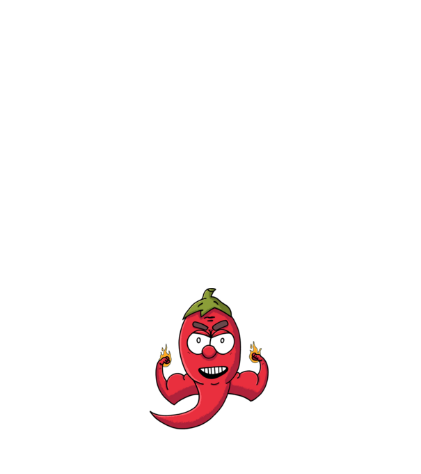 Izmos gyúrós chili minta világos rózsaszín pólón