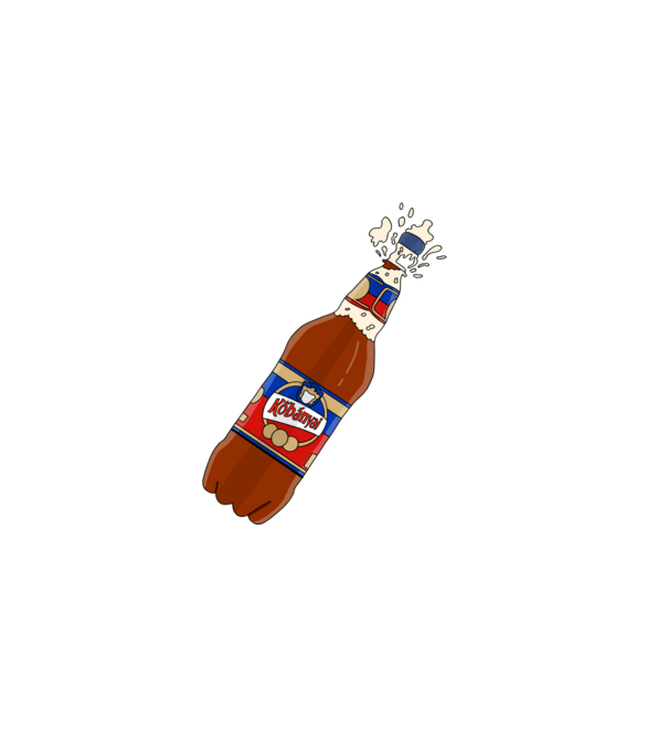 Habos babos kőbányais fekete alapra minta sötétkék pólón