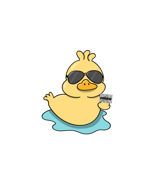 I don't give a duck fekete alap minta fekete pólón