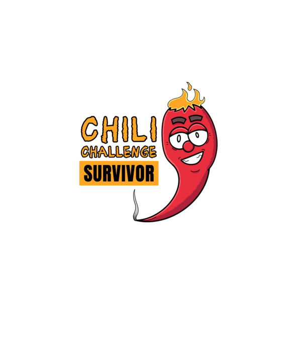Chilli Challenge Survivor minta szürke pólón