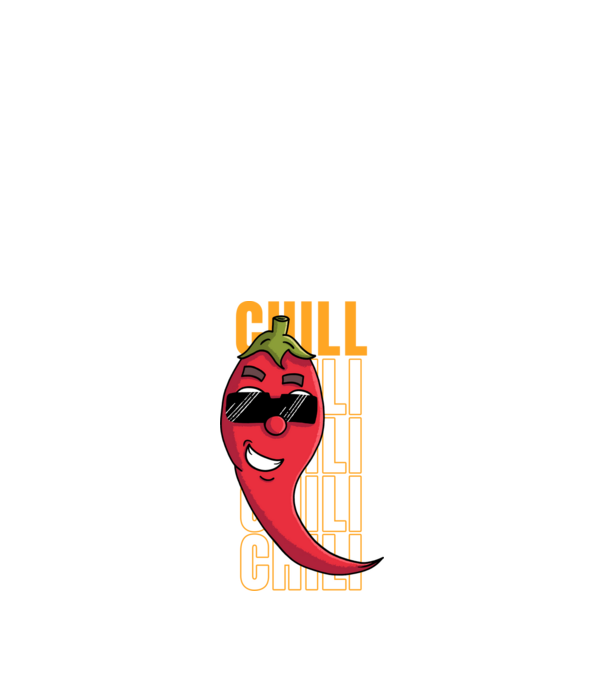 Chill Chili minta fekete pólón