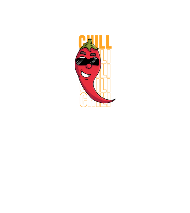 Chill Chili minta fekete pólón