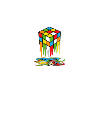rubik kocka minta khaki pólón