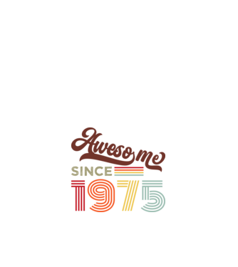 Nagyszerű 1975 óta minta fehér pólón