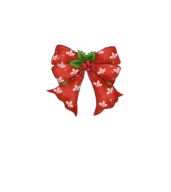 Christmas bow minta zöld pólón