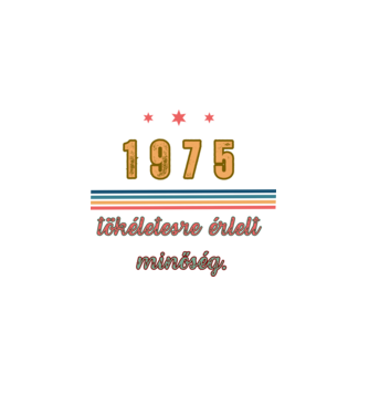 Szülinap 1975.  minta fekete pólón