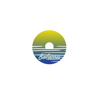 Balaton minta királykék pólón