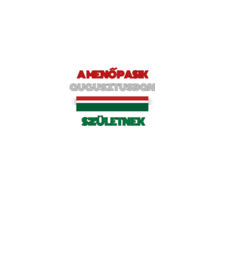Szülinap retro piros fehér zöld augusztus minta fekete pólón