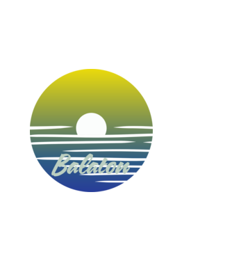 Balaton minta sötétkék pólón