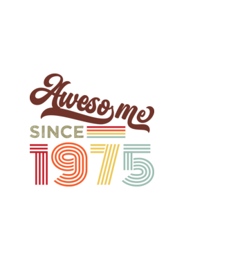 Nagyszerű 1975 óta minta sötétkék pólón