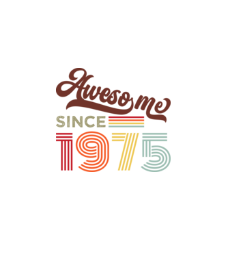 Nagyszerű 1975 óta minta fekete pólón