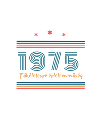 Szülinap 50. 1975  minta fehér pólón