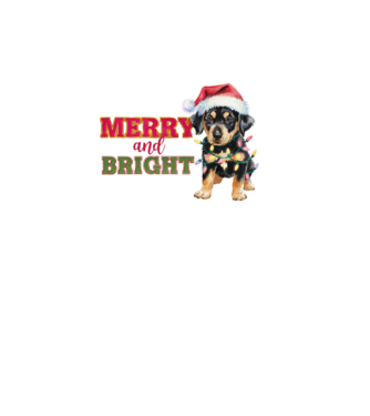 Merry  and bright  minta fehér pólón