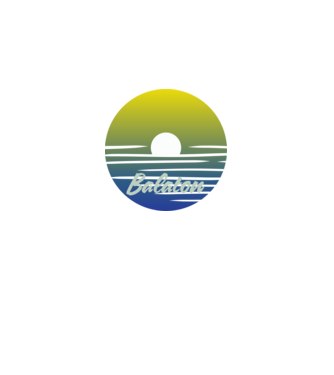 Balaton minta fekete pólón