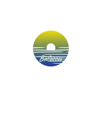 Balaton minta fekete pólón