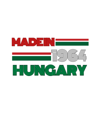 Szülinap retro 64 piros fehér zöld minta fehér pólón